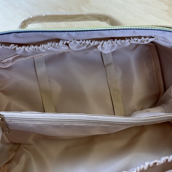 Travel Makeup Bag,Cosmetic Bag for Women, Portable Pouch, Flat Open Toiletry Bag - Picture 7 of 9